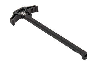 The Next Level Armament AR10 ambidextrous charging handle features large textured latches